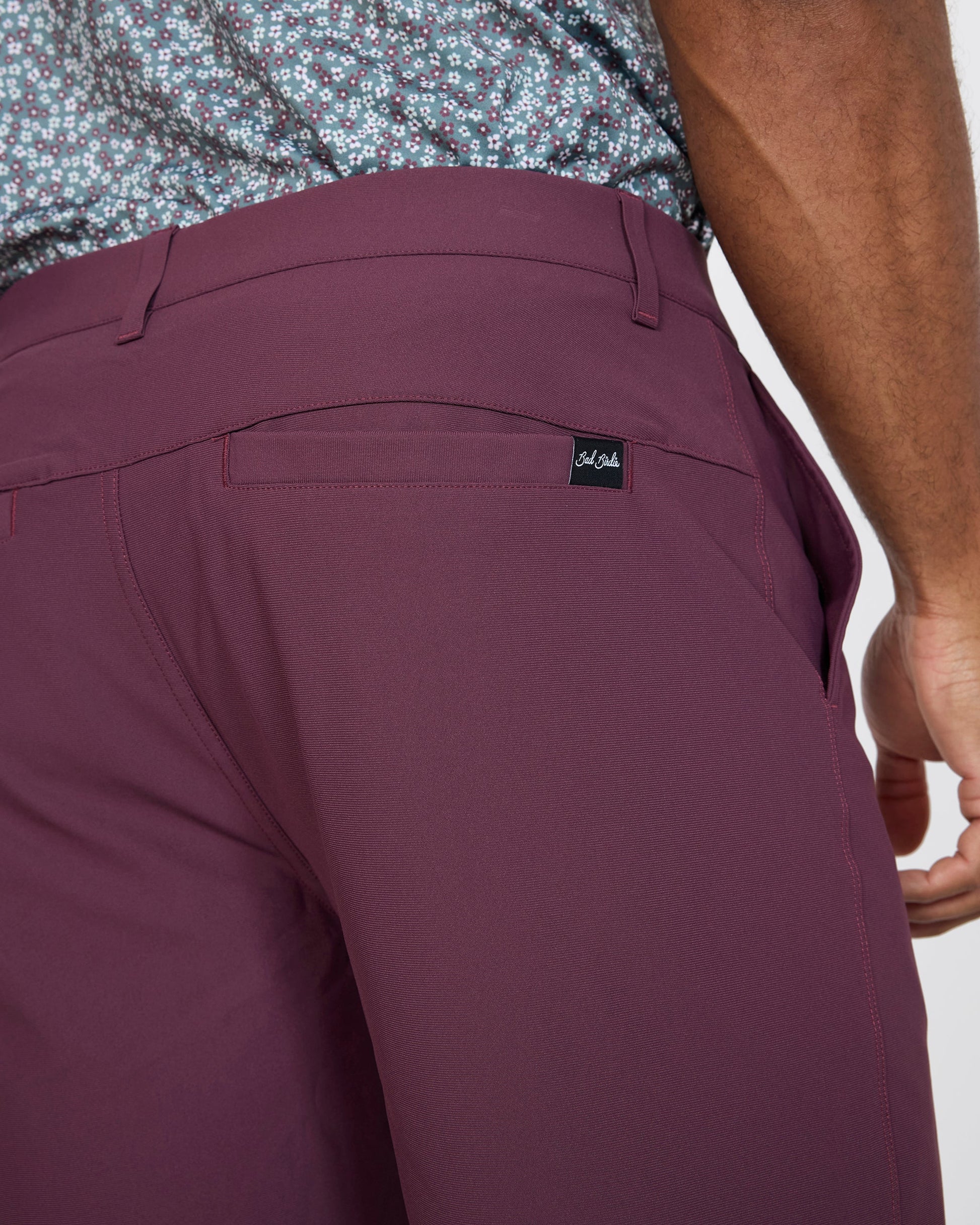 Bad Birdie Golf Short - Plum Wine