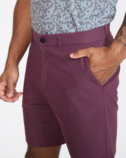 Bad Birdie Golf Short - Plum Wine