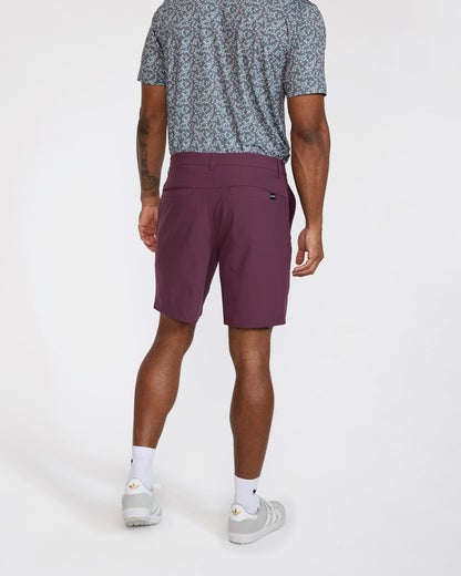 Bad Birdie Golf Short - Plum Wine