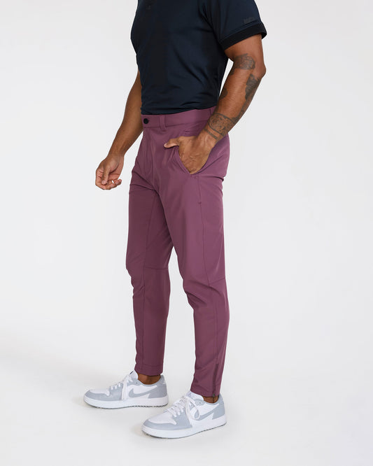Bad Birdie Hybrid Golf Jogger - Plum Wine