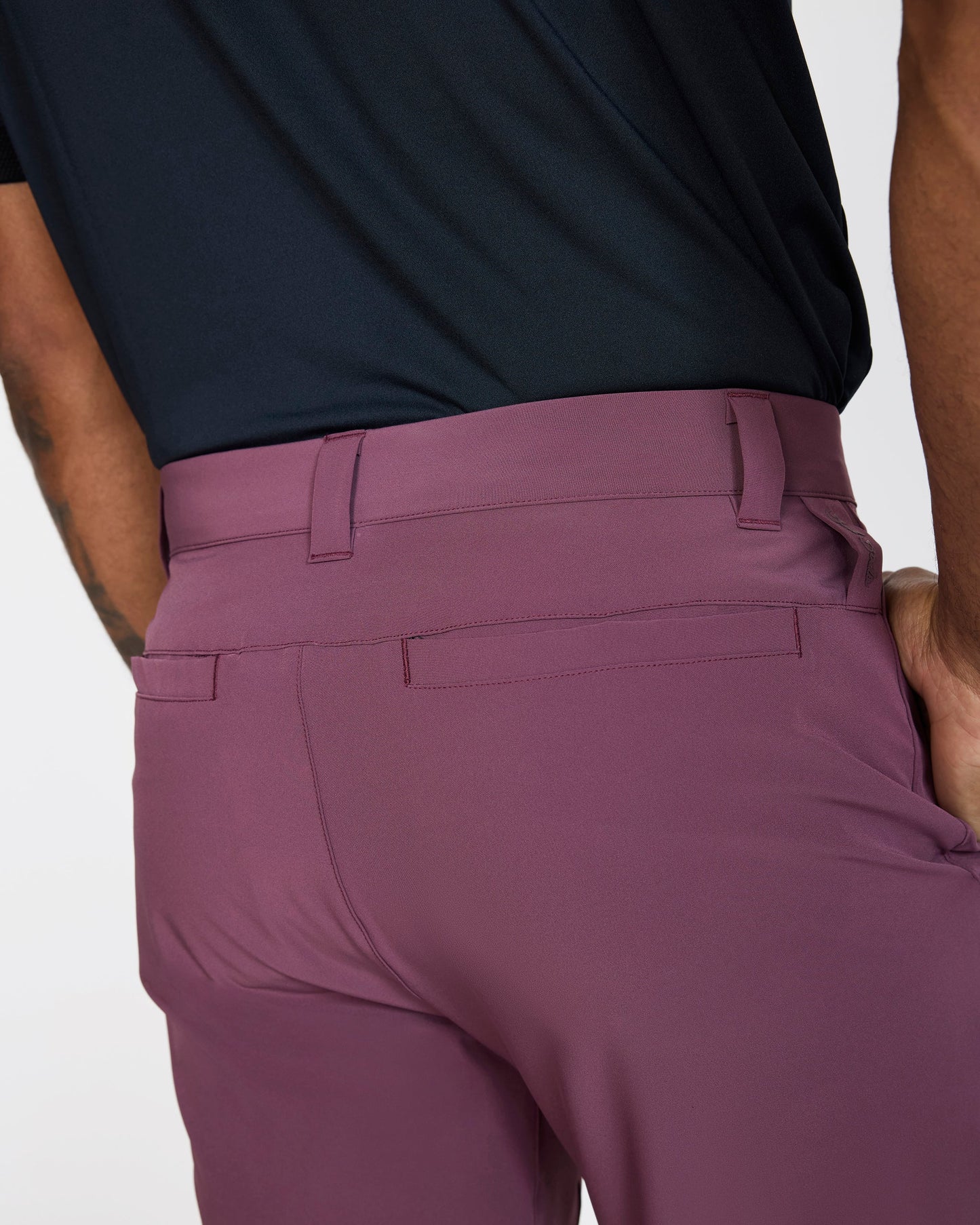 Bad Birdie Hybrid Golf Jogger - Plum Wine