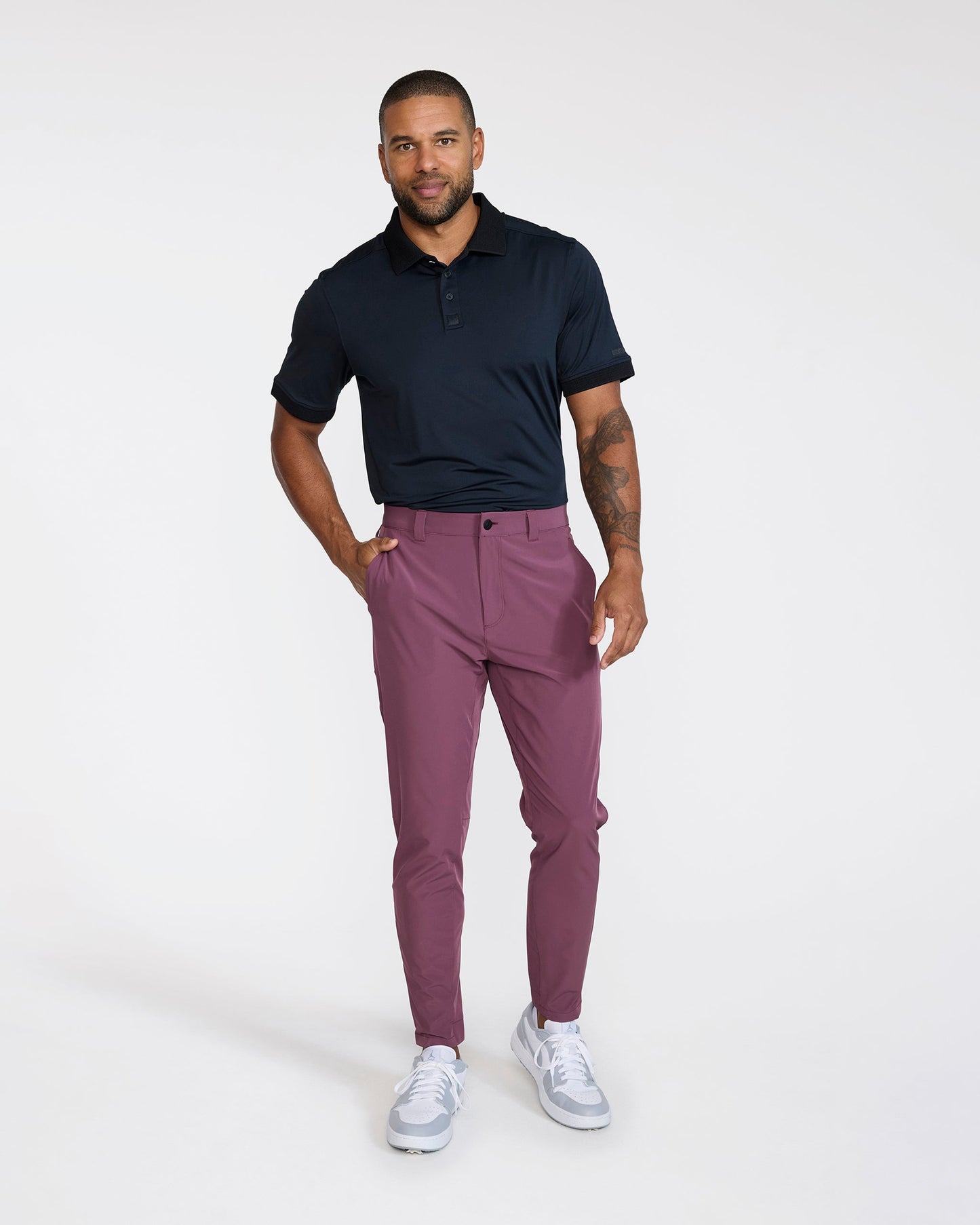 Bad Birdie Hybrid Golf Jogger - Plum Wine