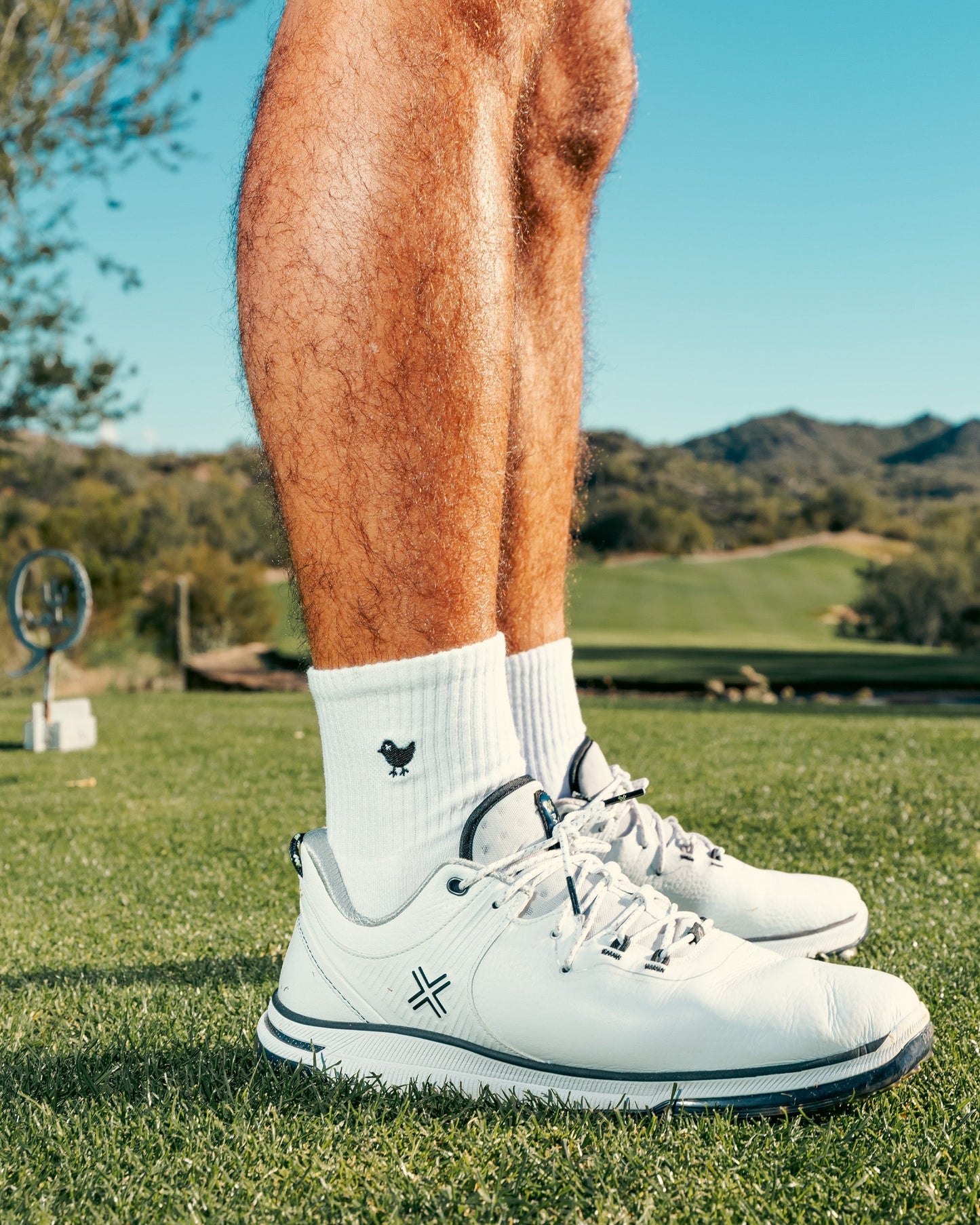Bad Birdie Birdie Socks - Brilliant White - Mens - Bad Birdie