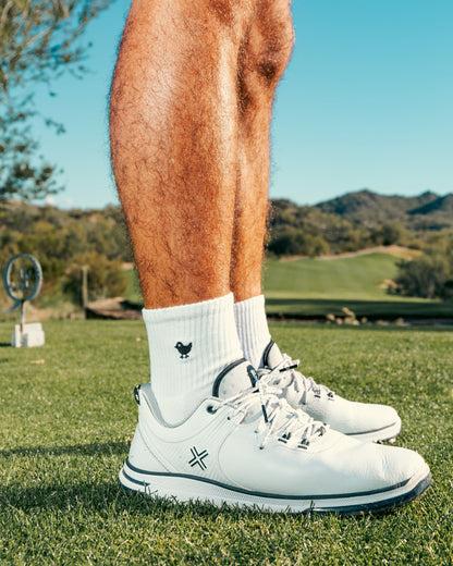 Bad Birdie Birdie Socks - Brilliant White - Mens - Bad Birdie