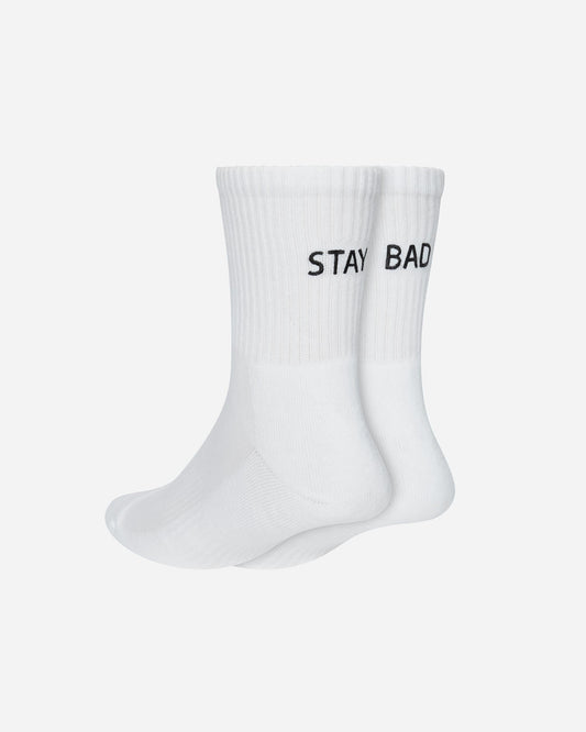 Bad Birdie Stay Bad Socks - Brilliant White - Men's - Bad Birdie