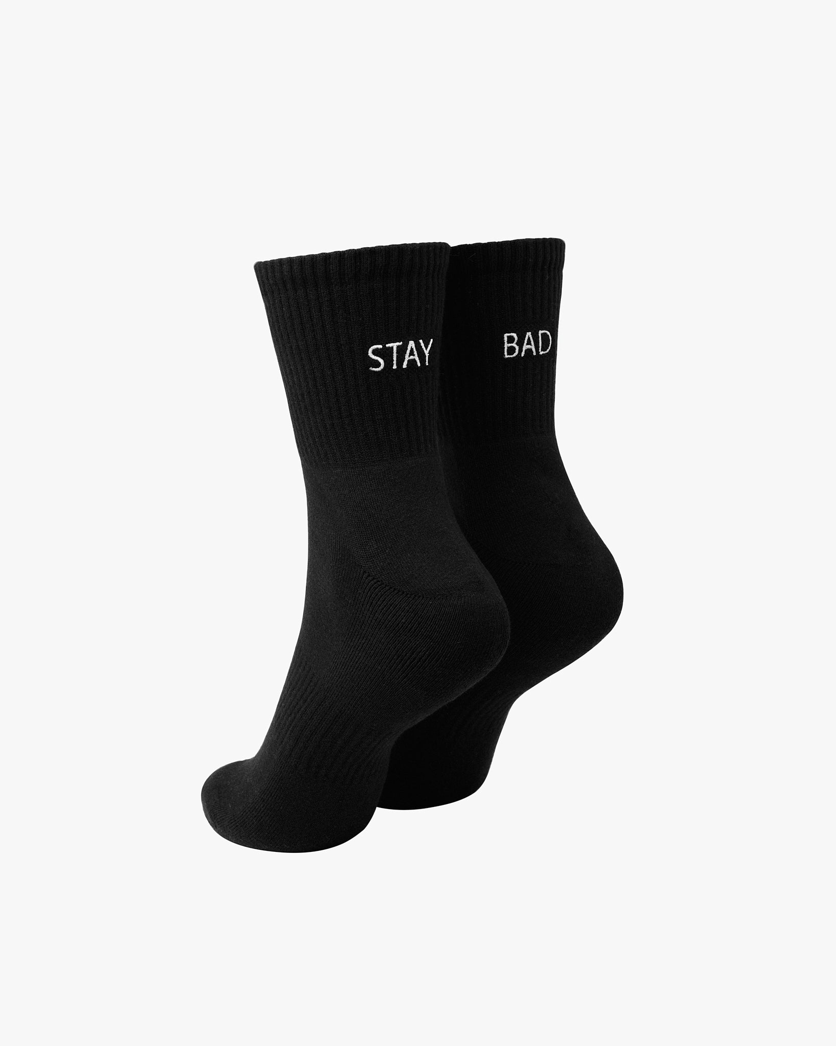 Bad Birdie Stay Bad Quarter Socks - Black