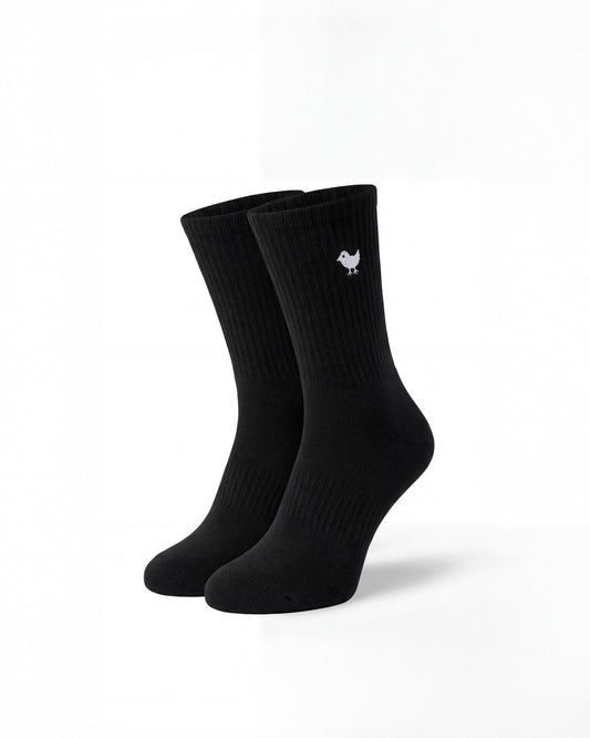 Bad Birdie Birdie Crew Sock - Black