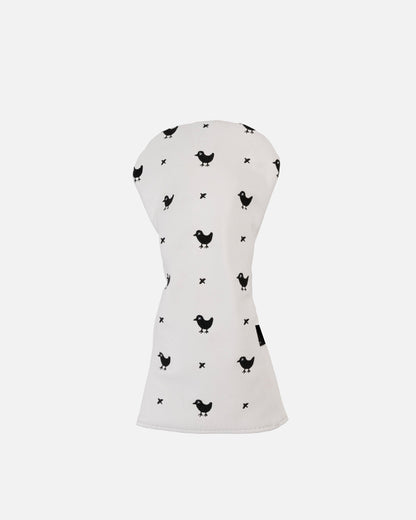 Bad Birdie White Driver Headcover - Bad Birdie