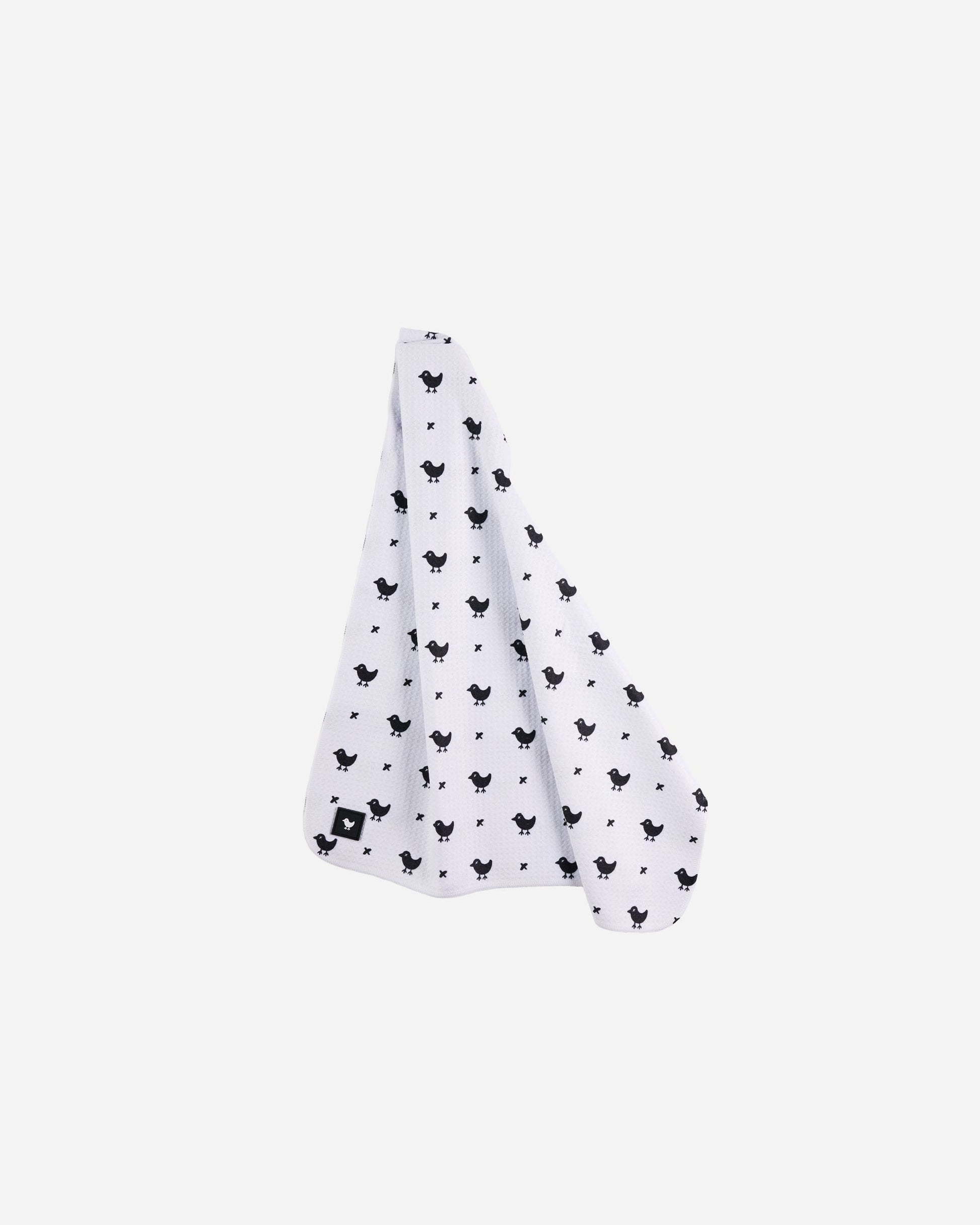 Bad Birdie Tossed Towel - White