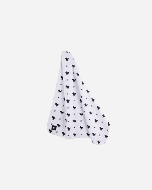 Bad Birdie Tossed Towel - White