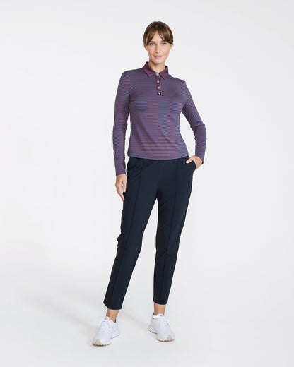 Bad Birdie Double Stripe - Plum Wine Long Sleeve