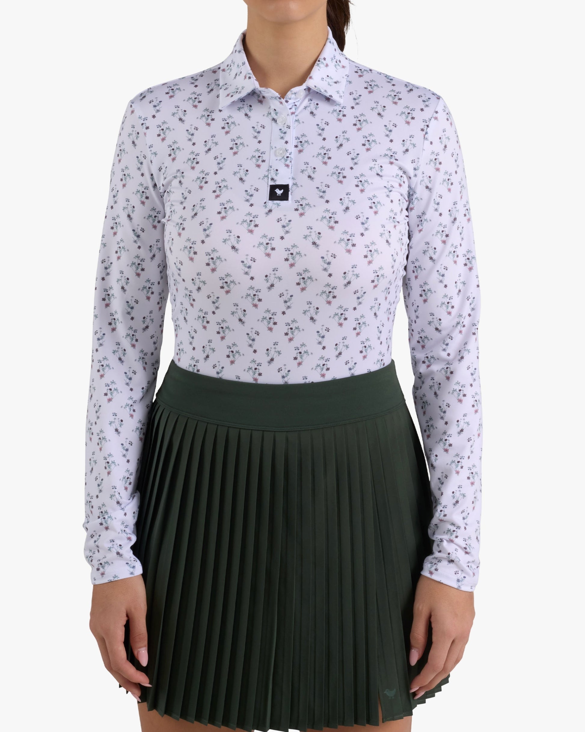 Bad Birdie Long Sleeve Polo - Petunia Junkie