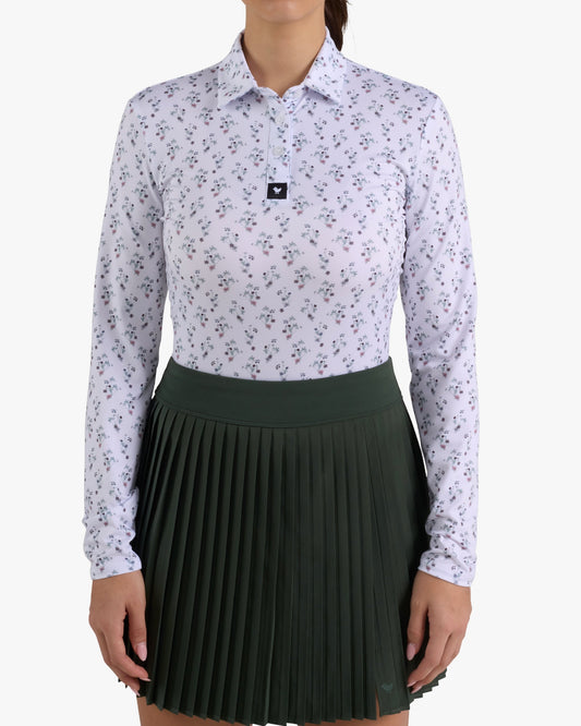 Bad Birdie Long Sleeve Polo - Petunia Junkie