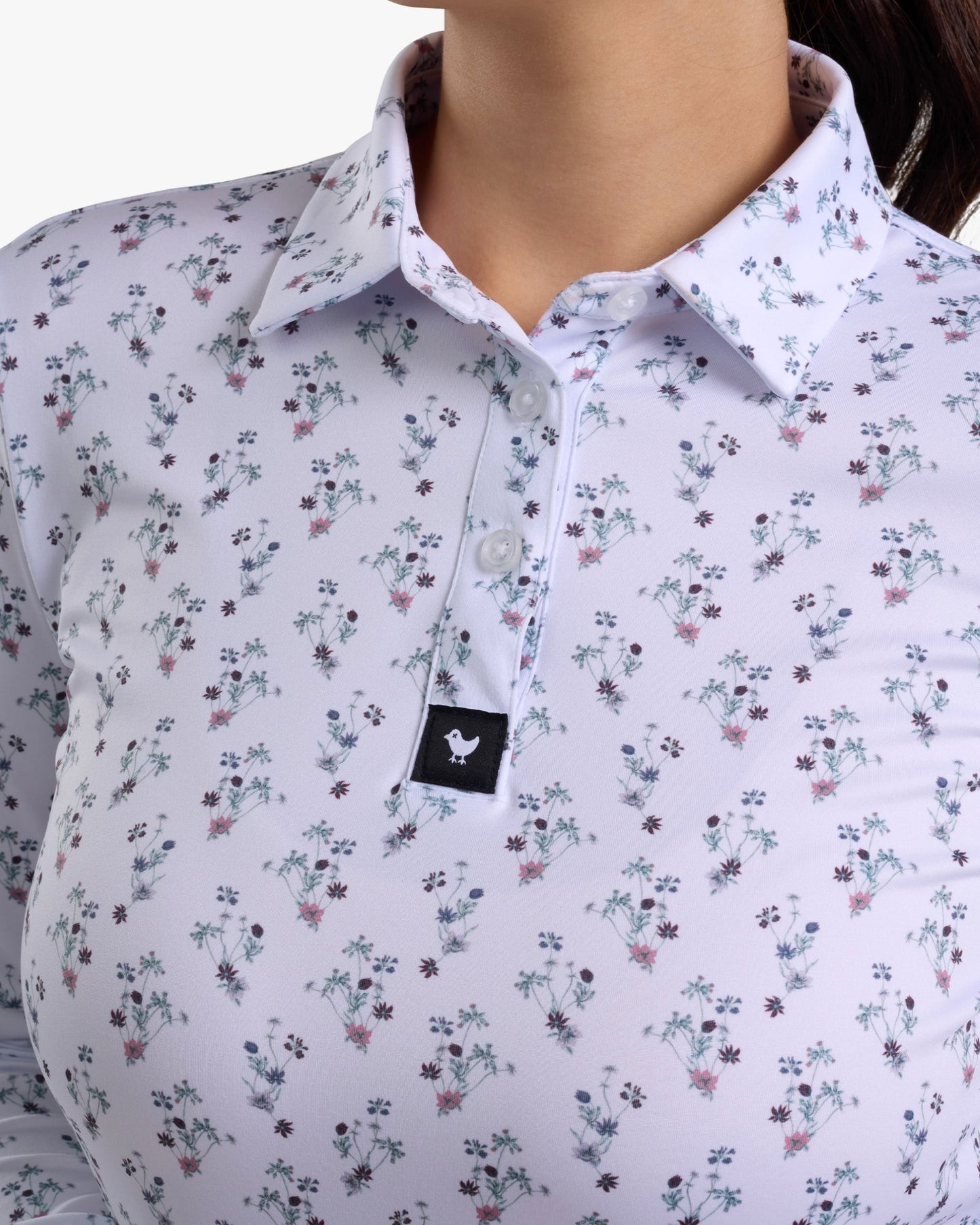 Bad Birdie Long Sleeve Polo - Petunia Junkie