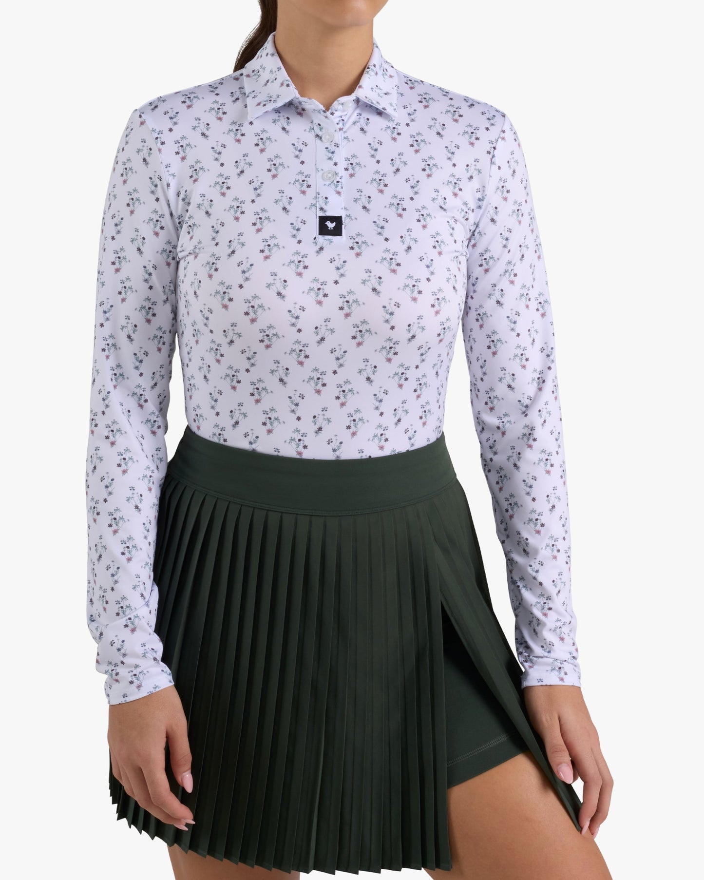Bad Birdie Long Sleeve Polo - Petunia Junkie