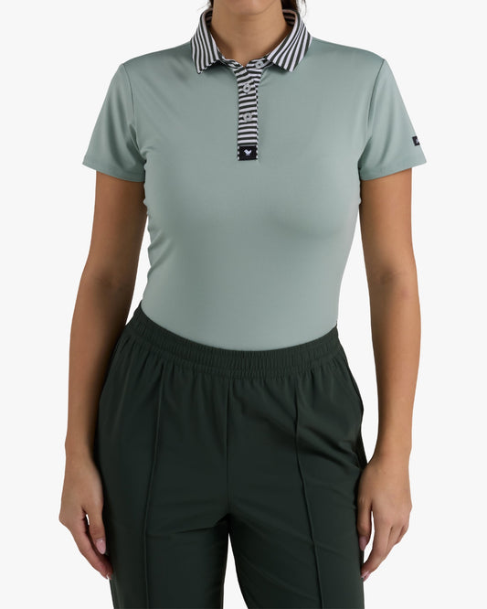 Bad Birdie Striped Collar - Washed Sage