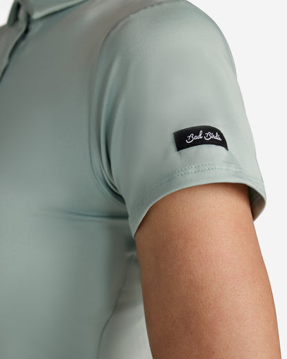 Bad Birdie Women's Polo - Washed Sage