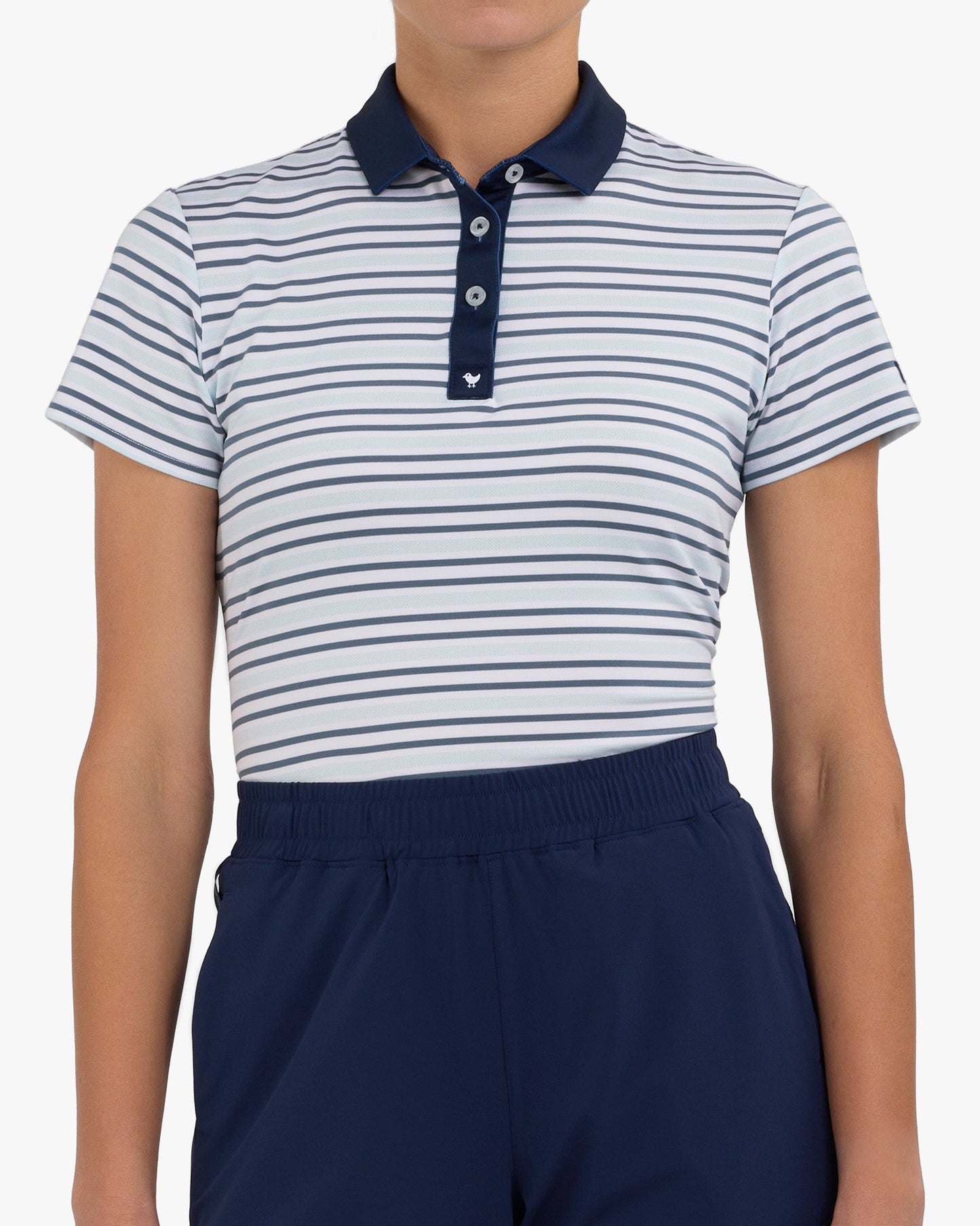 Bad Birdie Stripe Right - Blue Mirage