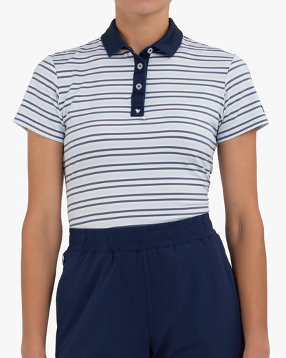Bad Birdie Stripe Right - Blue Mirage