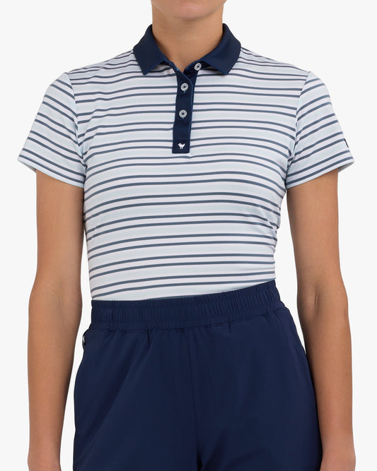 Bad Birdie Stripe Right - Blue Mirage