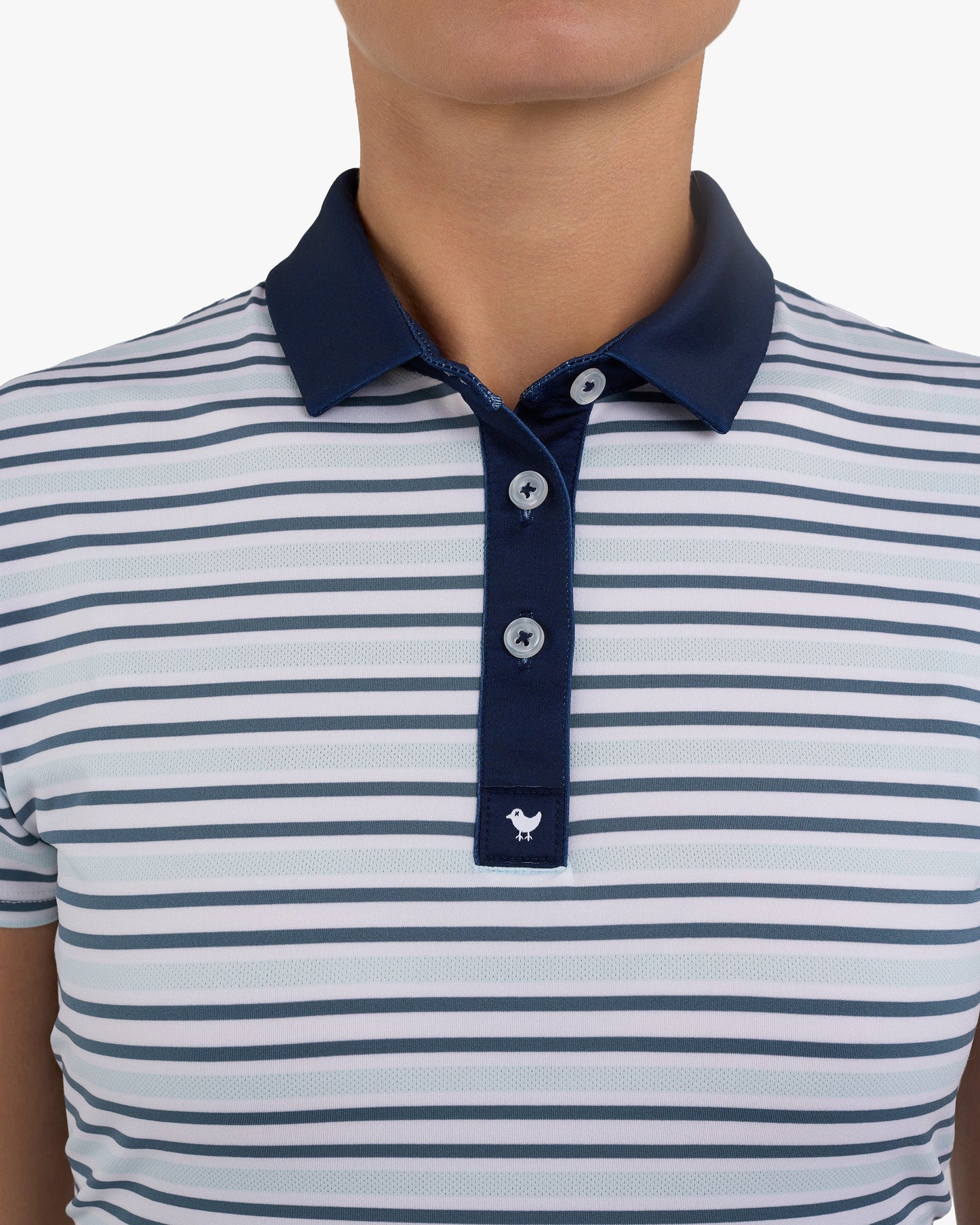 Bad Birdie Stripe Right - Blue Mirage