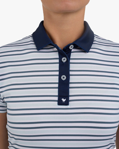 Bad Birdie Stripe Right - Blue Mirage
