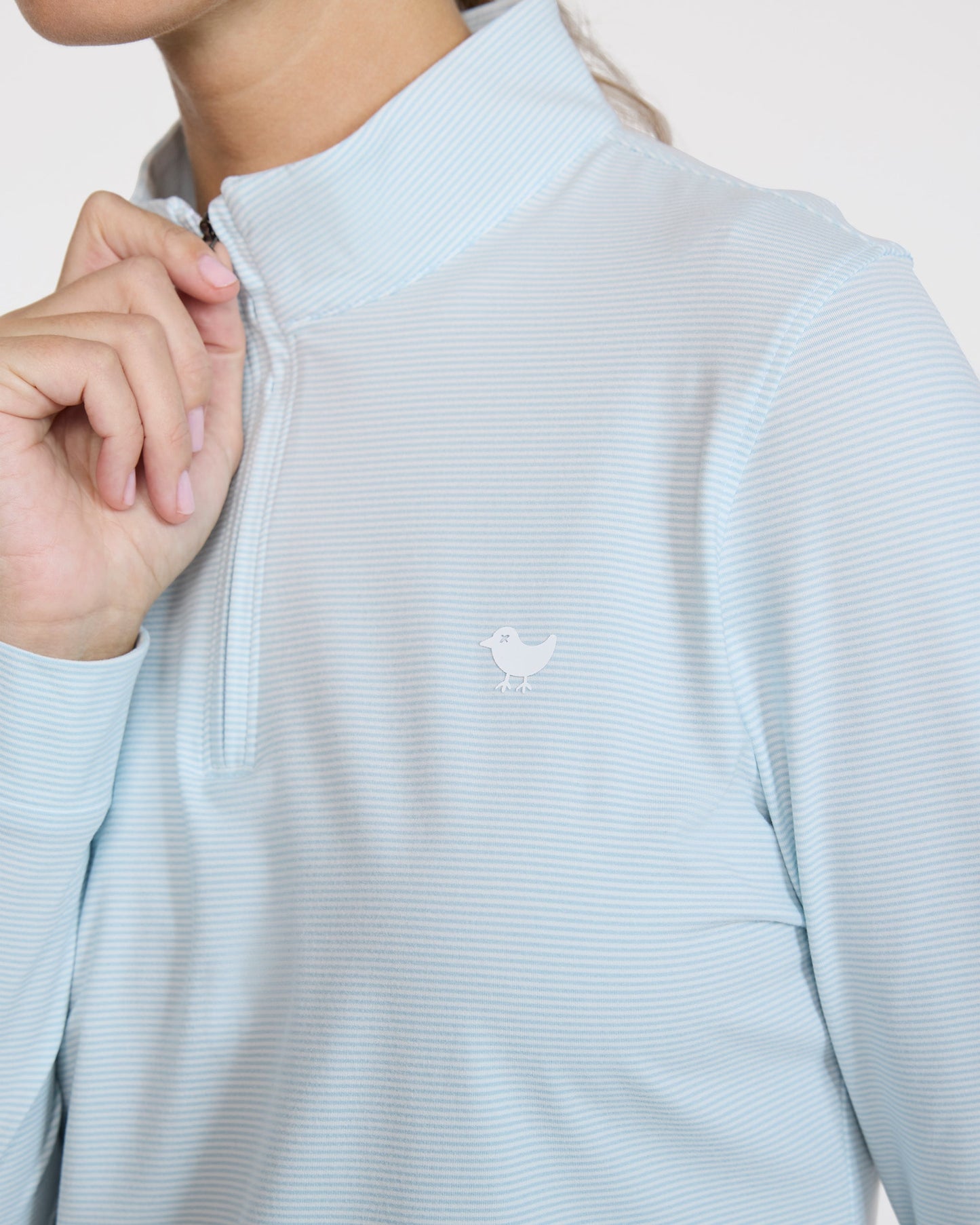 Bad Birdie Velocity Quarterzip - Double Stripe
