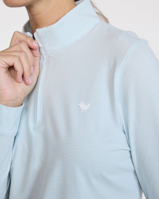 Bad Birdie Velocity Quarterzip - Double Stripe