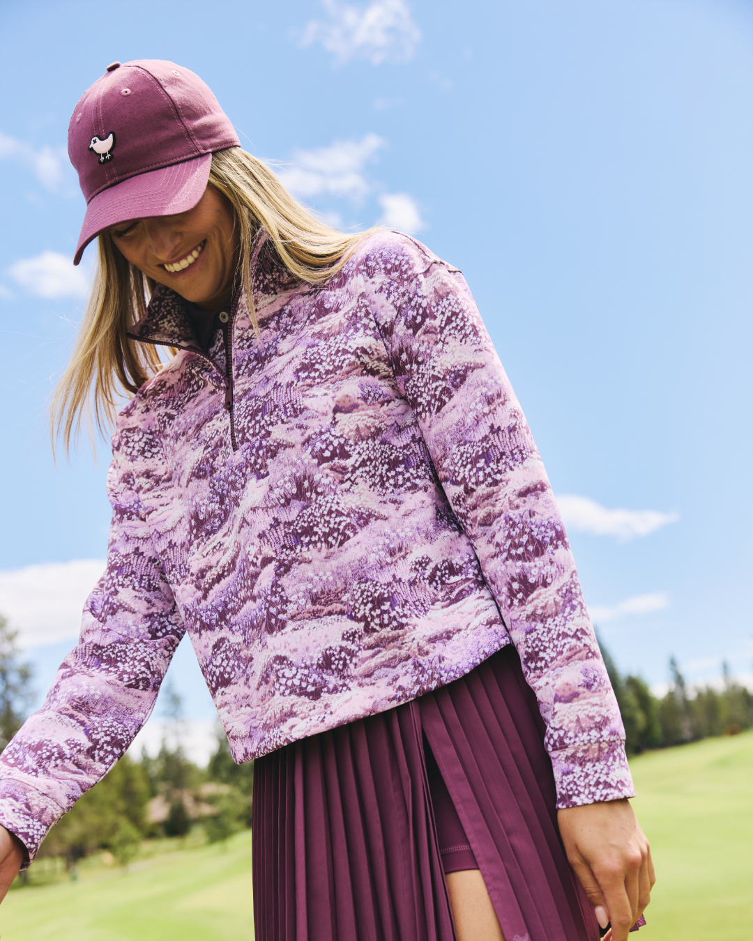 Bad Birdie At Ease Quarterzip - This Garden Got Game