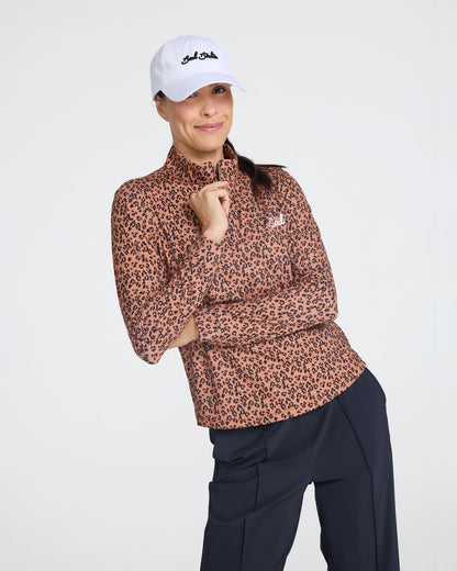 Bad Birdie Cheetah Women's Quarterzip - Bad Birdie