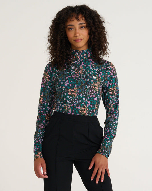 Bad Birdie Women's Quarterzip - Super Duper Bloom