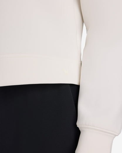 Bad Birdie Women's At Ease Quarterzip - Cloud Dancer