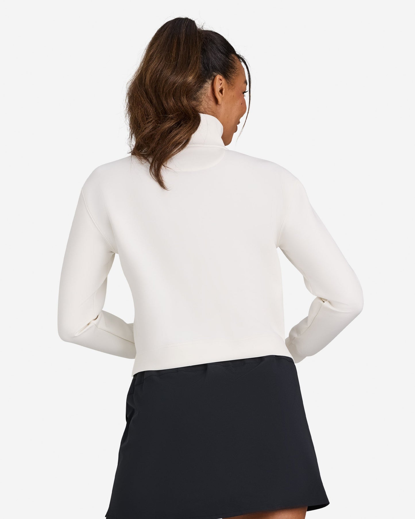 Bad Birdie Women's At Ease Quarterzip - Cloud Dancer