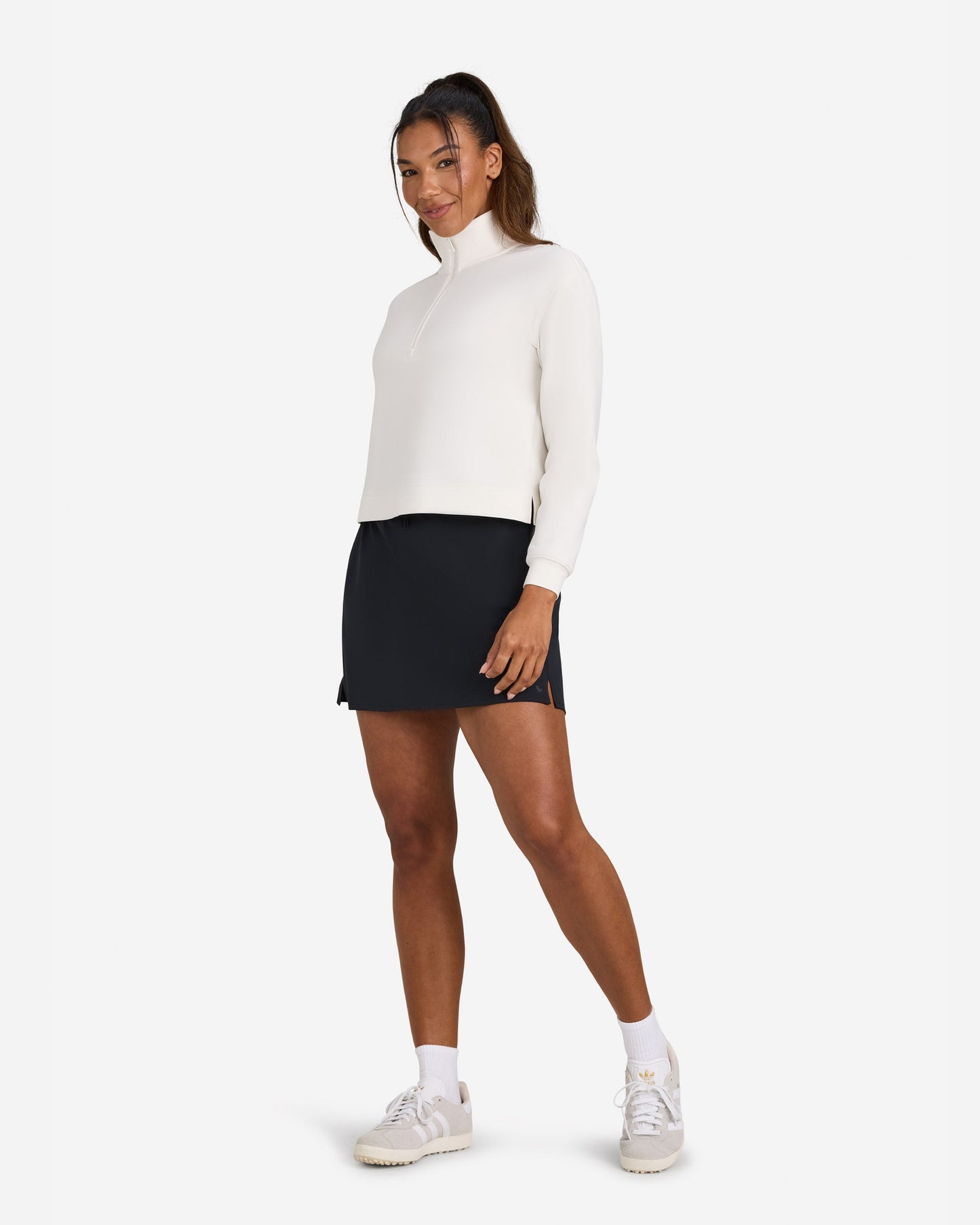 Bad Birdie Women's At Ease Quarterzip - Cloud Dancer