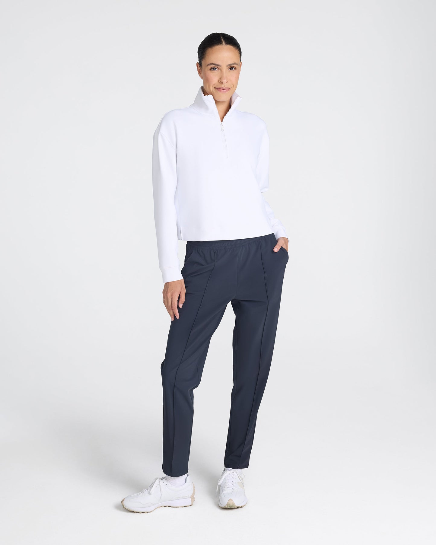 Bad Birdie At Ease Quarterzip - White