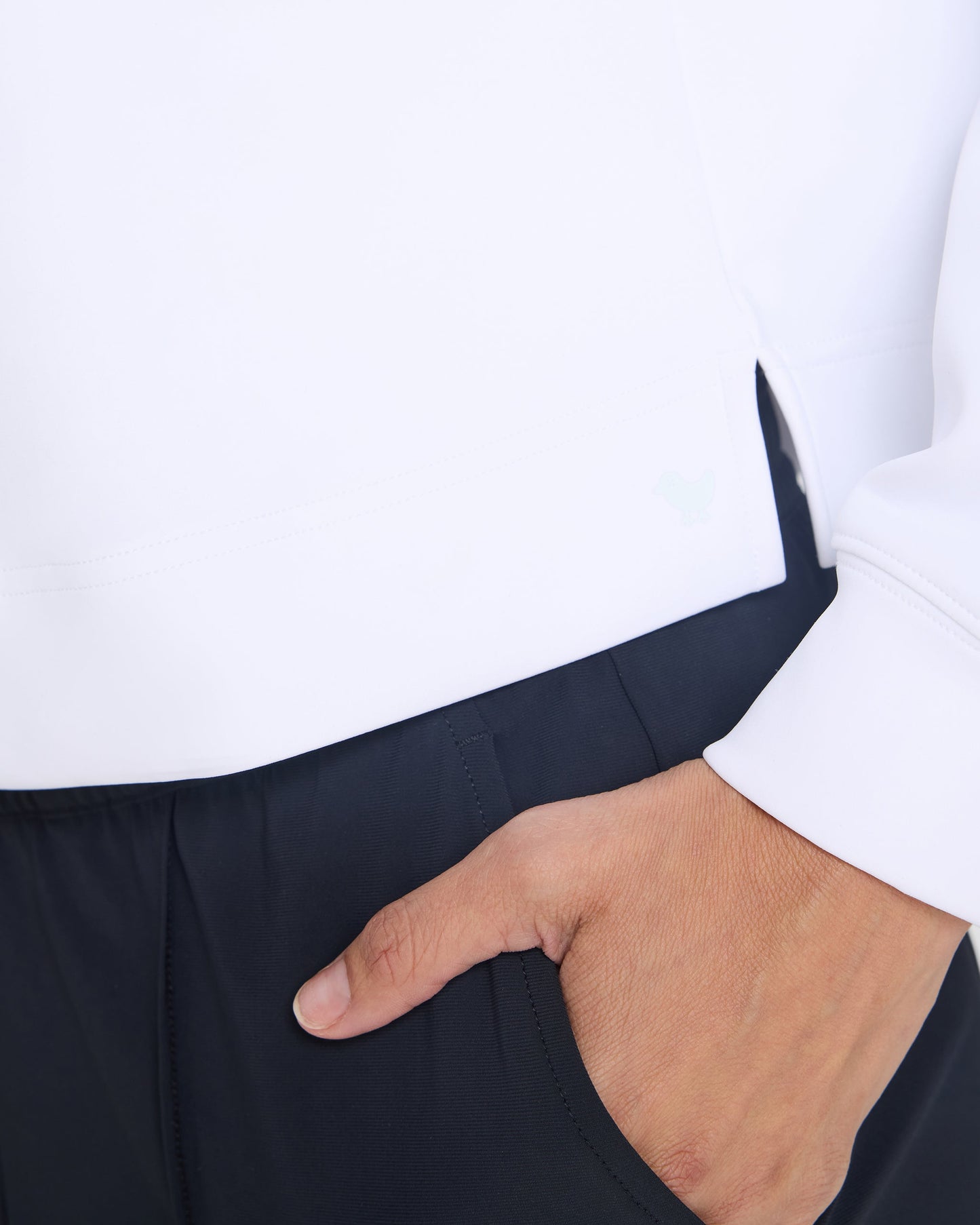 Bad Birdie At Ease Quarterzip - White
