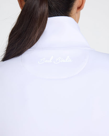 Bad Birdie At Ease Quarterzip - White