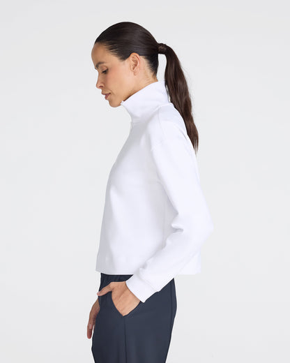 Bad Birdie At Ease Quarterzip - White