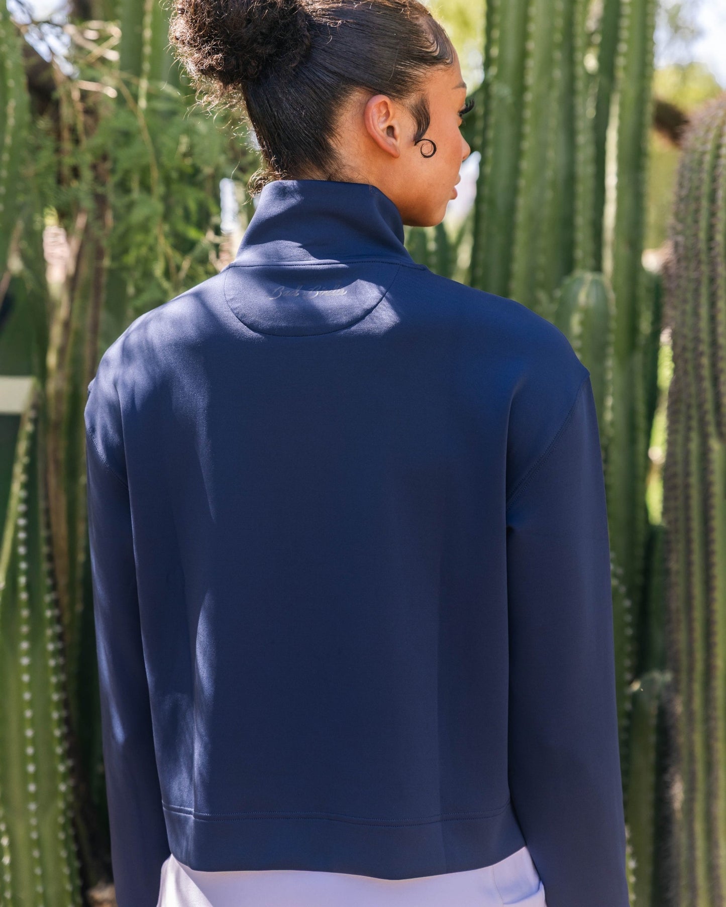 Bad Birdie At Ease Quarterzip - Dark Navy