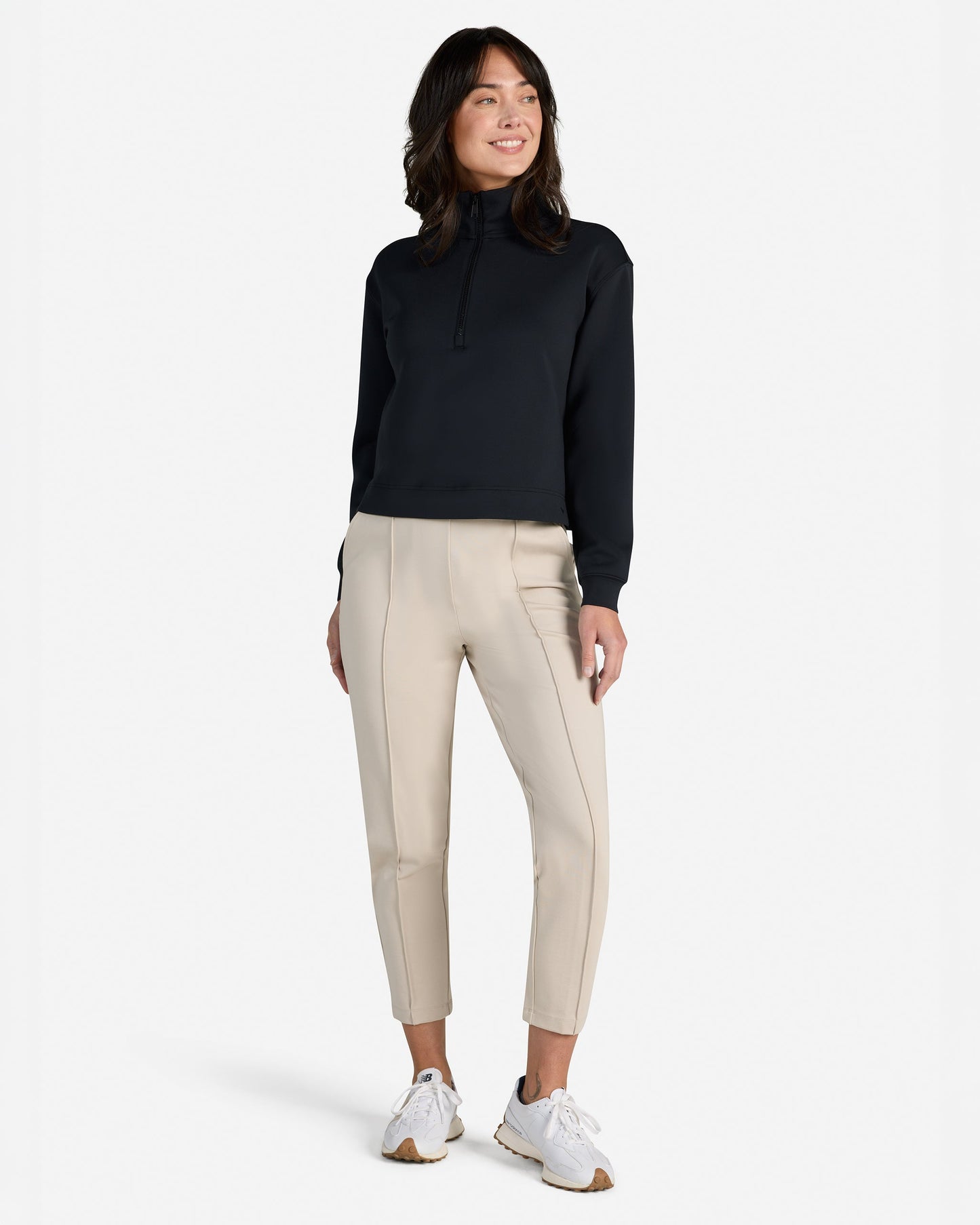 Bad Birdie At Ease Quarterzip - Black