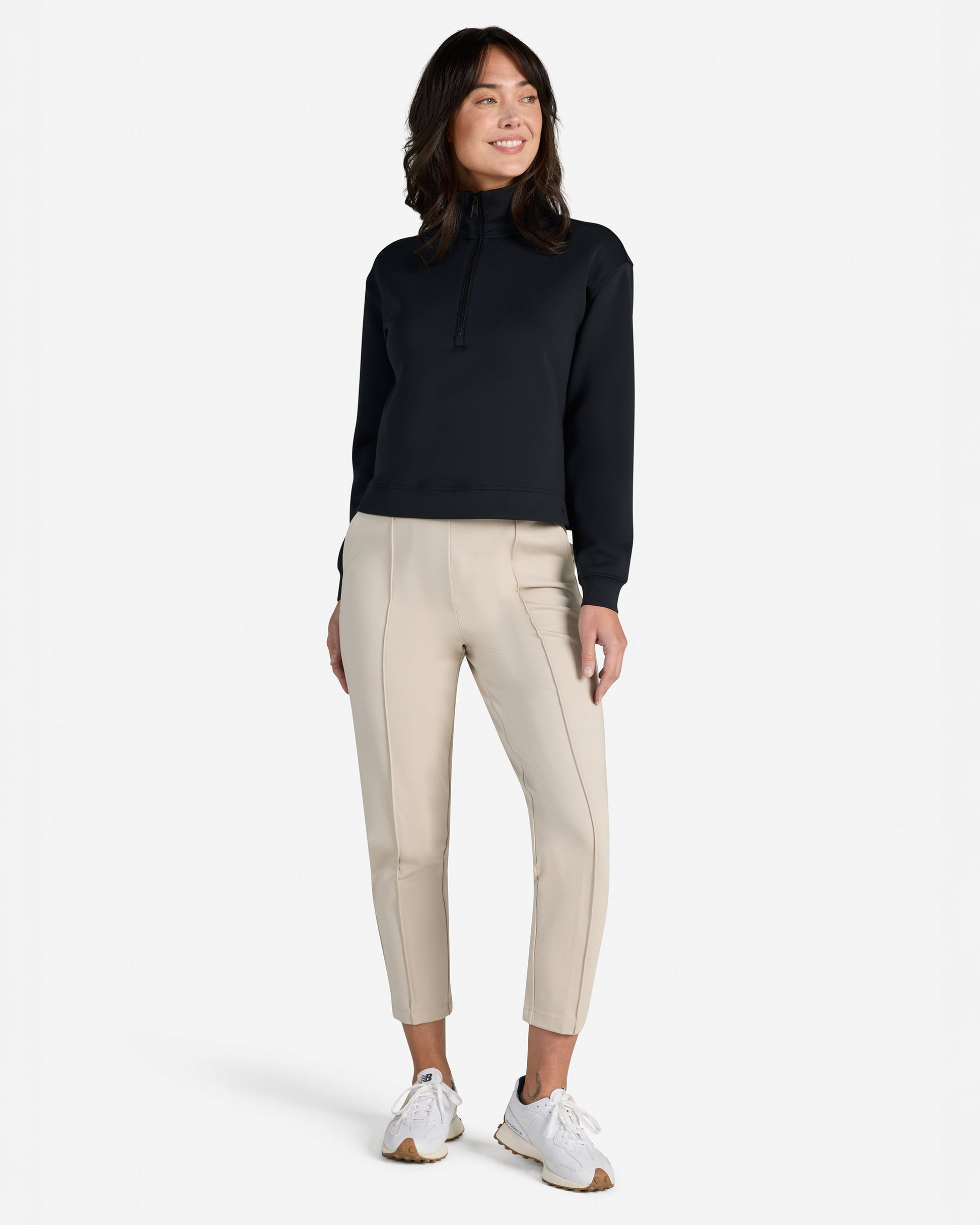 Bad Birdie At Ease Quarterzip - Black