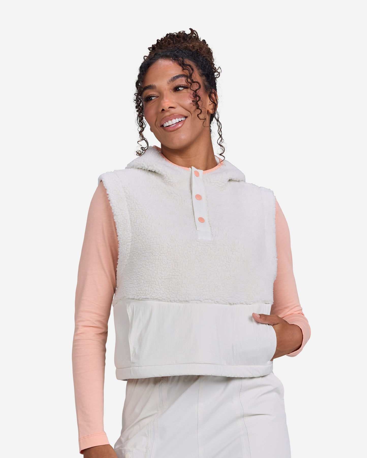 Bad Birdie The Cozy Women's Vest - White Onyx - Bad Birdie