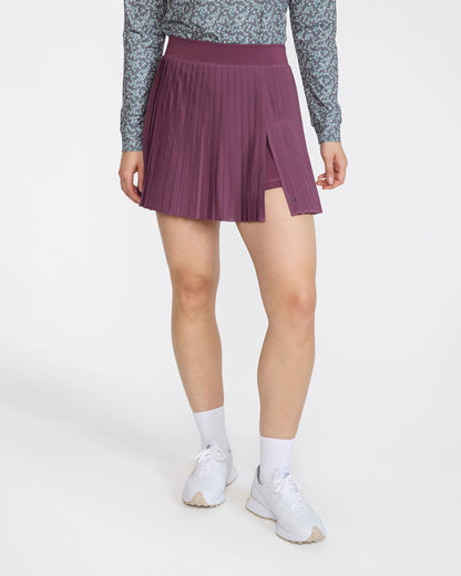 Bad Birdie Double Down Skort - Plum Wine