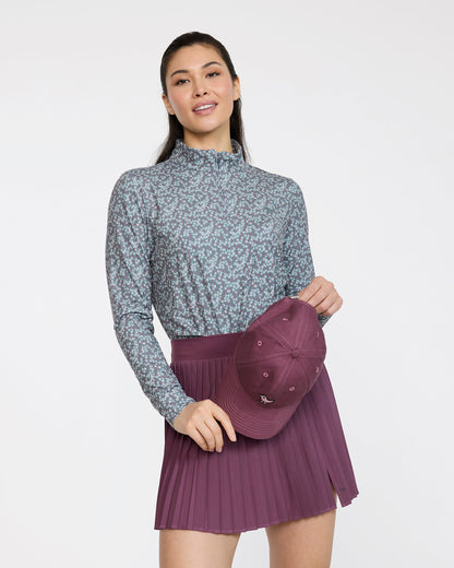 Bad Birdie Double Down Skort - Plum Wine
