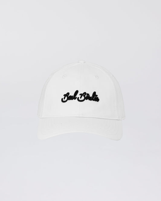 Bad Birdie Script Twill Dad Hat - Brilliant White