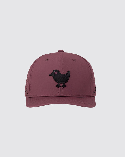 Bad Birdie Birdie Snapback - Plum Wine
