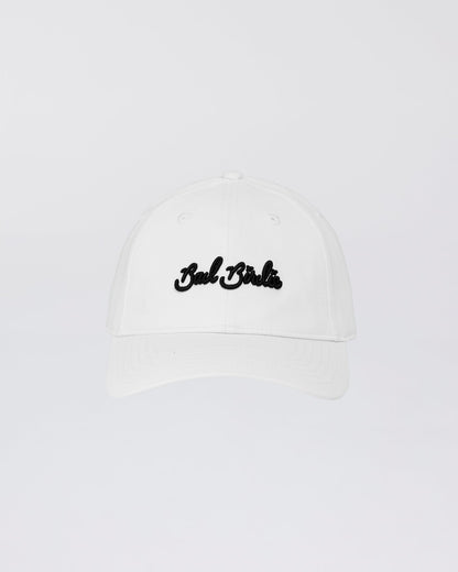 Bad Birdie Script Twill Dad Hat - Brilliant White