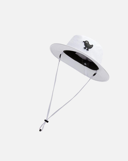 Bad Birdie Sun Bucket Hat - White