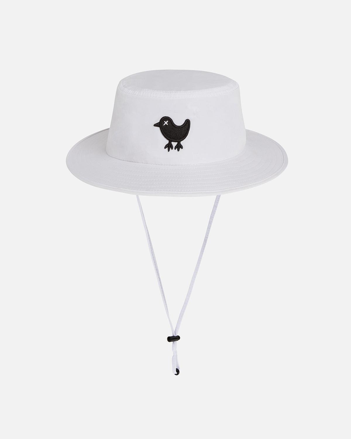 Bad Birdie Sun Bucket Hat - White