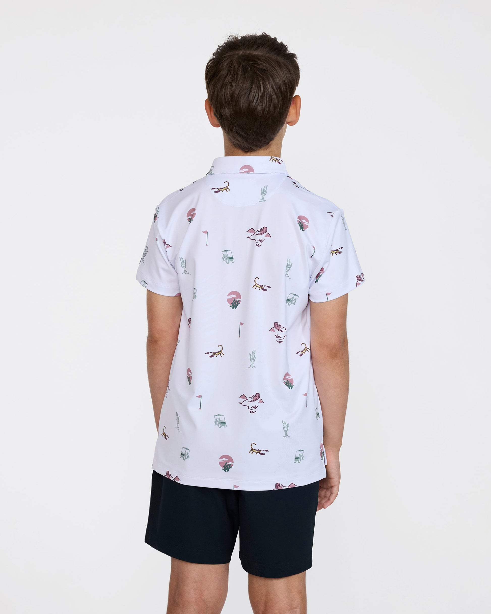Bad Birdie Youth Polo - Desert Baddies - Brilliant White